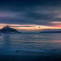 Buy canvas prints of st michaels mount at sunset by craig parkes