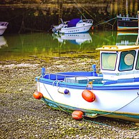 Buy canvas prints of Fishing boat at Hayle harbour by craig parkes
