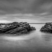 Buy canvas prints of Calm and dramatic ocean at portreath beach by craig parkes