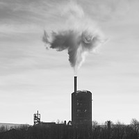 Buy canvas prints of Clitheroe cement factory by Tony Higginson