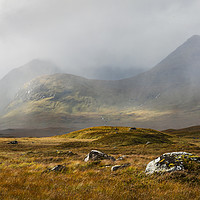 Buy canvas prints of View beyond lochan-h-achlaise by Tony Higginson