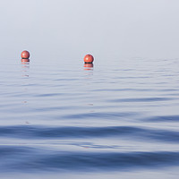 Buy canvas prints of Millerground buoys by Tony Higginson