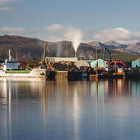 Buy canvas prints of Industry at Fort William by Tony Higginson