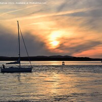 Buy canvas prints of Poole Harbour Sunset by Gillian Thomas