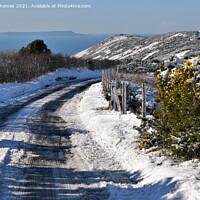 Buy canvas prints of Snow in the Purbecks by Gillian Thomas