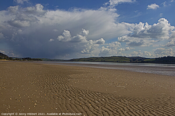 Stretch of Llansteffen beach in Carmarthenshire Picture Board by Jenny Hibbert