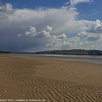 Buy canvas prints of Stretch of Llansteffen beach in Carmarthenshire by Jenny Hibbert