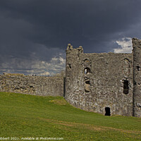 Buy canvas prints of Llansteffen castle in Carmarthenshire, South Wales by Jenny Hibbert