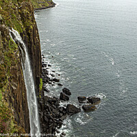Buy canvas prints of Kilt Rock & Mealt falls Isle of Skye by Jenny Hibbert