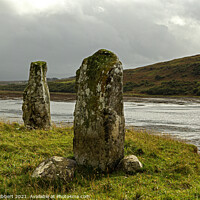 Buy canvas prints of Kensaleyre Standing stones, Isle of Skye by Jenny Hibbert