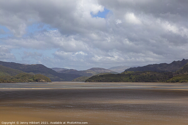 Mawddach Estuary Barmouth Picture Board by Jenny Hibbert