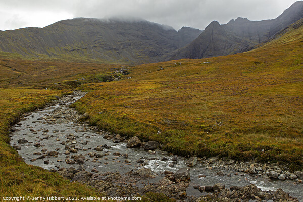 River Brittle on the walk to the Fairy pools Isle of Skye Picture Board by Jenny Hibbert