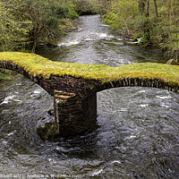 Buy canvas prints of Pont Minllyn a packhorse bridge in Gwynedd Wales by Jenny Hibbert