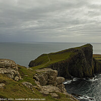 Buy canvas prints of Neist Point lighthouse in the distance by Jenny Hibbert