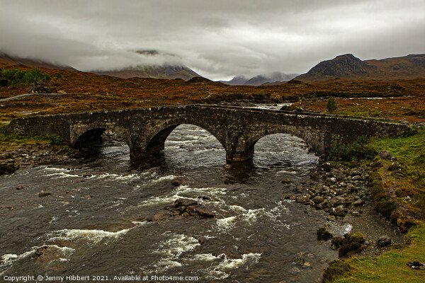 Sligachan bridge on the Isle of Skye Picture Board by Jenny Hibbert
