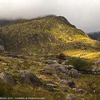 Buy canvas prints of Cwm Idwal mountains North Wales by Jenny Hibbert