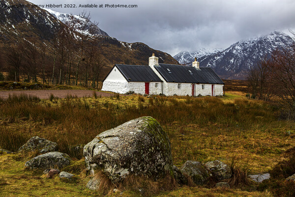 Black Rock cottage on the edge of Rannoch moor Picture Board by Jenny Hibbert