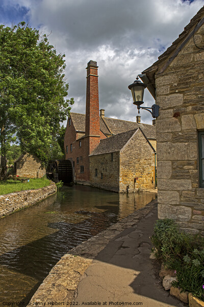 Water mill Lower Slaughter in the Cotswolds Picture Board by Jenny Hibbert