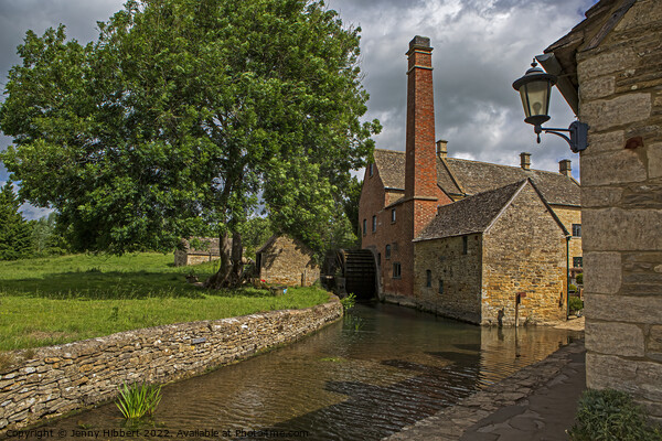 Water Mill at Lower Slaughter Cotswolds Picture Board by Jenny Hibbert