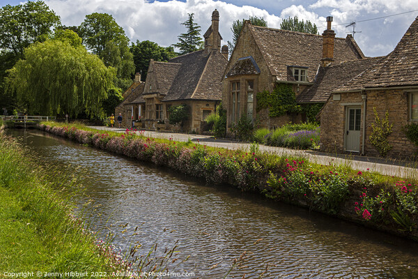 Picturesque view of Lower Slaughter Cotswolds Picture Board by Jenny Hibbert