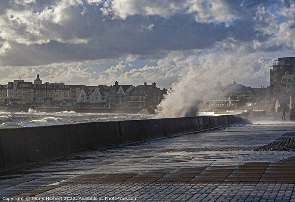 Storm wave at Porthcawl South Wales Picture Board by Jenny Hibbert