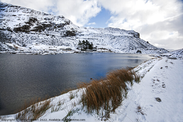Cwmorthin lake, Snowdonia National Park Picture Board by Jenny Hibbert