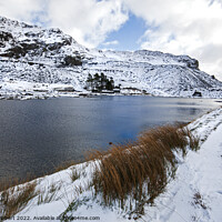 Buy canvas prints of Cwmorthin lake, Snowdonia National Park by Jenny Hibbert