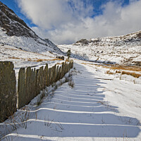 Buy canvas prints of Slate walk at Cwmorthin Snowdonia National Park by Jenny Hibbert