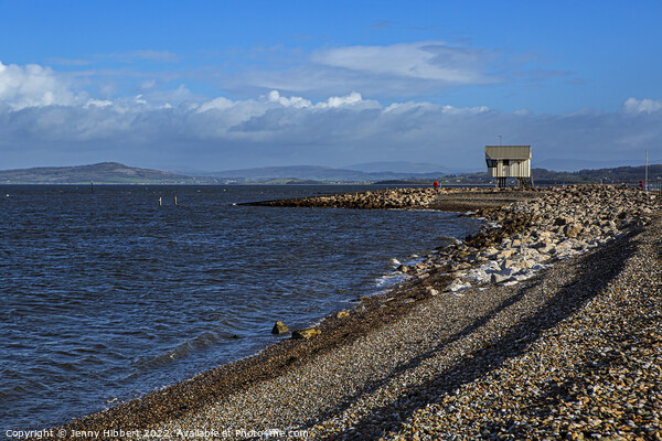 View of Morecambe bay Sailing club Lancashire Picture Board by Jenny Hibbert
