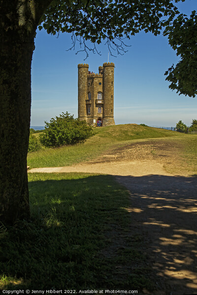 Broadway Tower on Broadway hill Picture Board by Jenny Hibbert