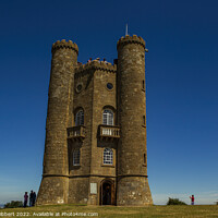 Buy canvas prints of Close up of Broadway Tower  by Jenny Hibbert
