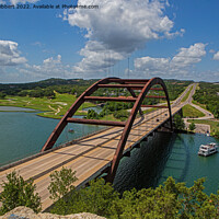Buy canvas prints of Pennybacker bridge Austin Texas by Jenny Hibbert
