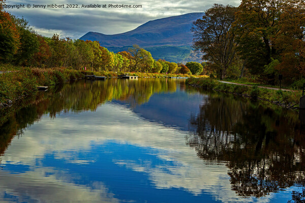 Caledonian Canal Corpach Fort William Picture Board by Jenny Hibbert