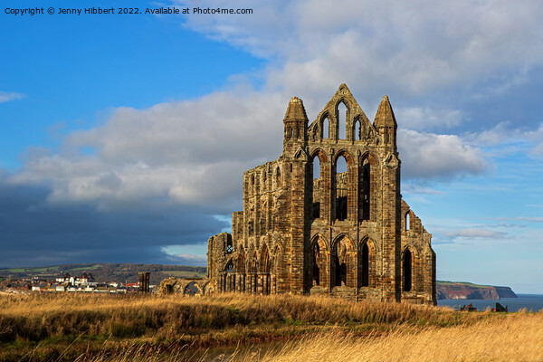 Whitby Abbey Picture Board by Jenny Hibbert