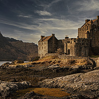 Buy canvas prints of Eilean Donan castle with better light  by Jenny Hibbert