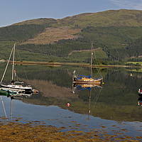 Buy canvas prints of Loch Eil near to Fort William Scotland by Jenny Hibbert