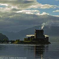 Buy canvas prints of Eilean Donan Castle early in the morning by Jenny Hibbert