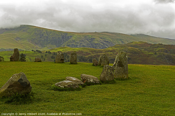 Castlerigg Stone circle Picture Board by Jenny Hibbert