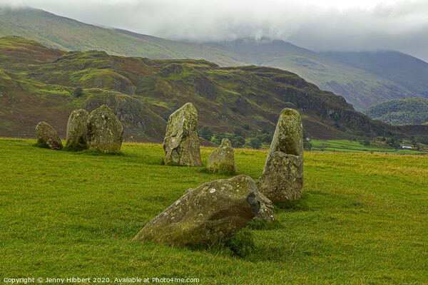 Castlerigg Stone circle in Lake District Picture Board by Jenny Hibbert