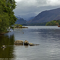 Buy canvas prints of Derwentwater looking across to Borrowdale by Jenny Hibbert