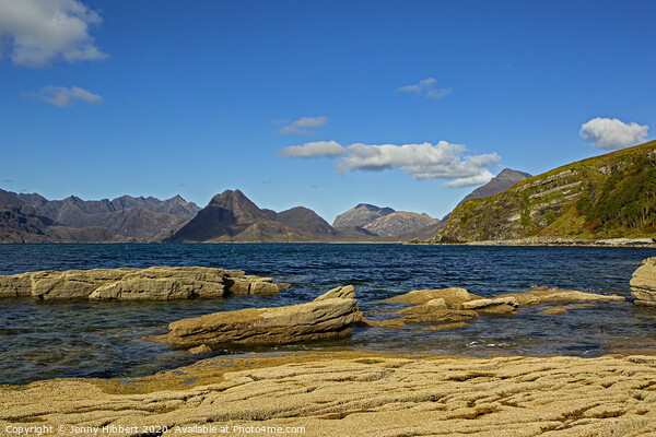 Looking across to the Cuillins from Elgol Picture Board by Jenny Hibbert