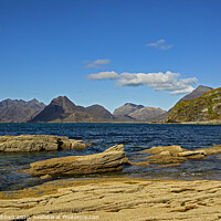 Buy canvas prints of Looking across to the Cuillins from Elgol by Jenny Hibbert