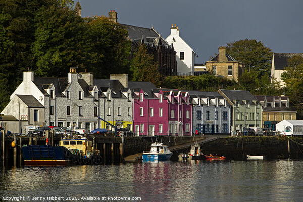 Portree harbour Scotland Picture Board by Jenny Hibbert