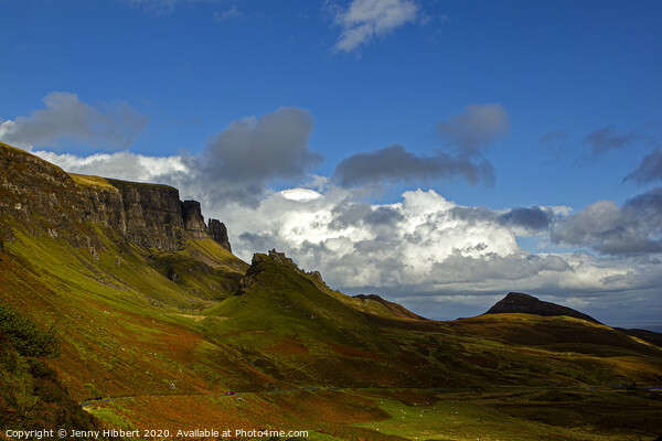 Quiraing on a sunny afternoon Picture Board by Jenny Hibbert