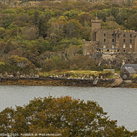 Buy canvas prints of Dunvegan castle overlooking Loch Dunvegan Isle of Skye by Jenny Hibbert