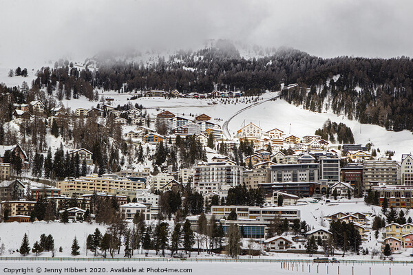 St Moritz, Switzerland Picture Board by Jenny Hibbert