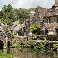 Buy canvas prints of Castle Combe Village Cotswolds by Brigitte Whiteing
