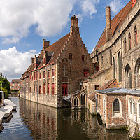Buy canvas prints of The Canals Of Bruges by DiFigiano Photography