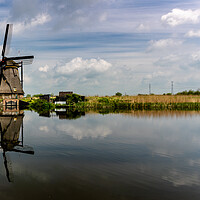 Buy canvas prints of Kinderdijk Windmill by DiFigiano Photography