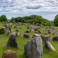 Buy canvas prints of Lindholm Hills Viking Burial Grounds by DiFigiano Photography